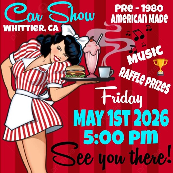 Ruby's Whittier Car Show flyer May 2026